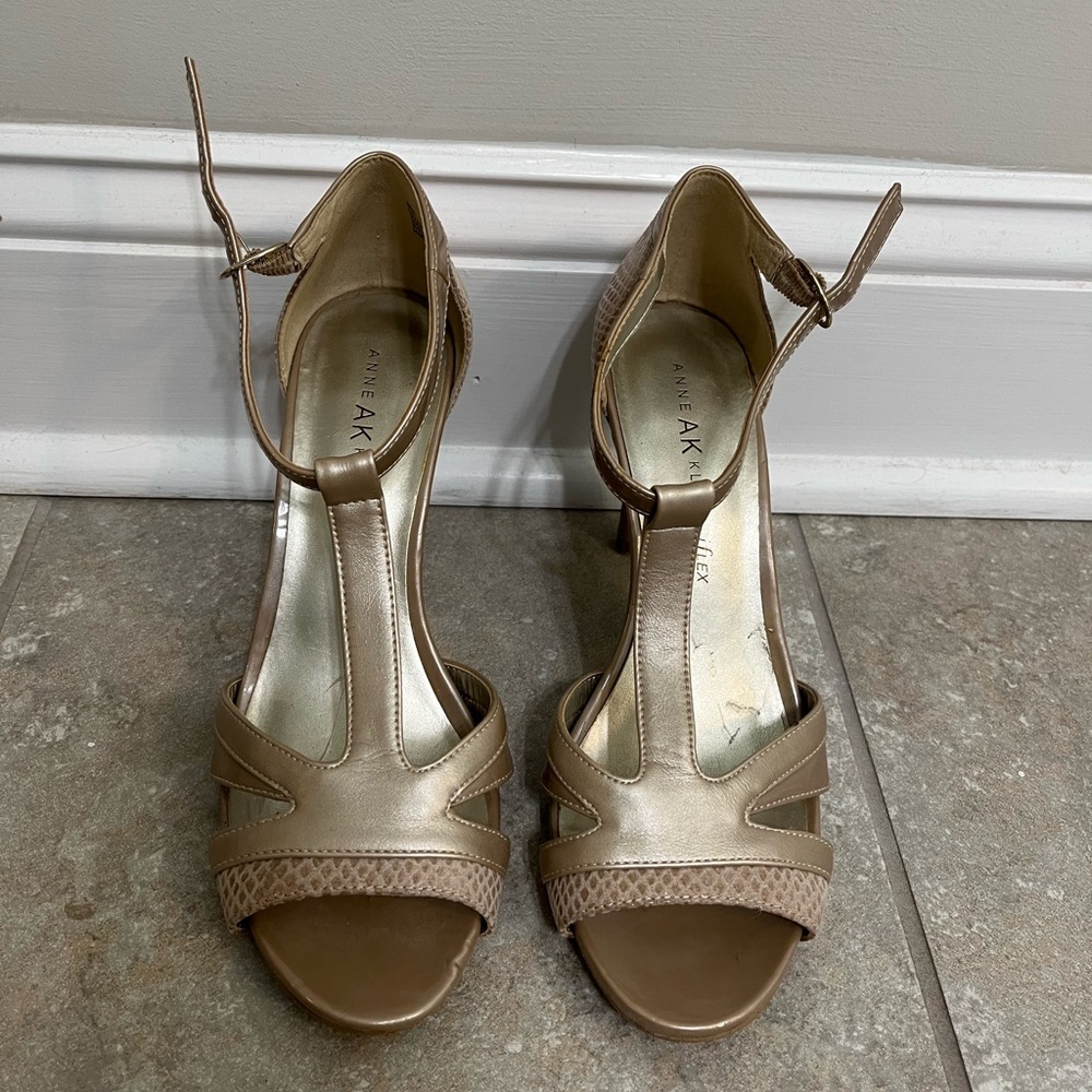 Anne Klein Women's Beige Sandals